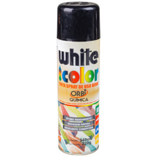 TINTA SPRAY PRETO BRILHANTE - 340ML/190G - DIVERSOS - 6692 - 1