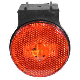 LANTERNA LATERAL ÂMBAR LED COM SUPORTE/FIO RANDON 2011 12/24V - IMPLEMENTOS - 090239 - 1