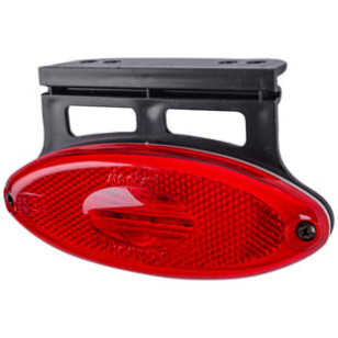 LANTERNA LATERAL OVAL RUBI LED COM SUPORTE/FIO 12/24V - IMPLEMENTOS - 2043 VM - 1