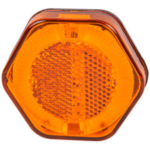 LANTERNA LATERAL TURN R7 ÂMBAR LED SEM SUPORTE/COM FIO 12/24V - IMPLEMENTOS - 2052 24 AM - 1