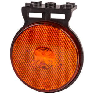 LANTERNA LATERAL ÂMBAR LED COM SUPORTE/FIO RANDON 2011 12/24V - IMPLEMENTOS - 7898966122026 - 1