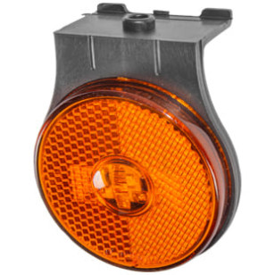 LANTERNA LATERAL ÂMBAR LED COM SUPORTE/CONECTOR RANDON 2011 12/24V - IMPLEMENTOS - 7899976117057 - 1