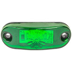 LANTERNA DELIMITADORA LED VERDE COM FIO 12/24V - IMPLEMENTOS - DW1301 - 1