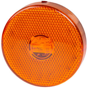 LANTERNA LATERAL LED ÂMBAR COM FIO/SEM SUPORTE 12/24V - IMPLEMENTOS - L30100 AMBAR - 1