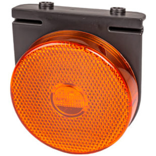 LANTERNA LATERAL LED ÂMBAR COM FIO/SUPORTE 12/24V - IMPLEMENTOS - L30110AM - 1