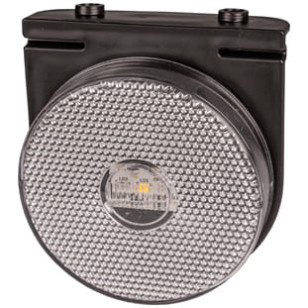 LANTERNA LATERAL LED CRISTAL COM FIO/SUPORTE 12/24V - IMPLEMENTOS - L30110CR - 1