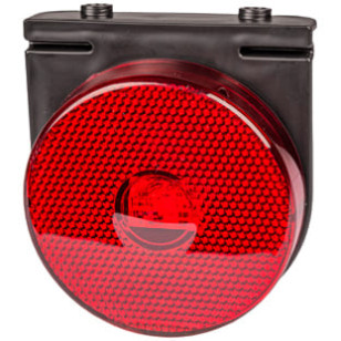 LANTERNA LATERAL LED RUBI COM FIO/SUPORTE 12/24V - IMPLEMENTOS - L30110VM - 1