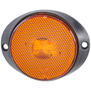 LANTERNA FRONTAL LED ÂMBAR COM FIO 12/24V - IMPLEMENTOS - L3014AM - 1