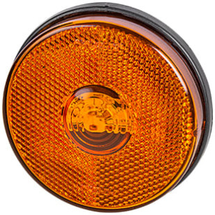 LANTERNA LATERAL 85MM LED ÂMBAR BLINDADA 12/24V  - IMPLEMENTOS - PL06900041 - 1