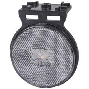 LANTERNA LATERAL CRISTAL LED COM SUPORTE/CONECTOR RANDON 2011 12/24V 65MM - IMPLEMENTOS - L3113CR - 1