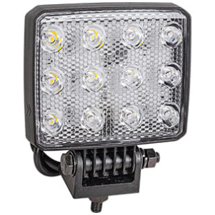 FAROL AUXILIAR QUADRADO 12 LED'S PROVA D'ÁGUA 12/24V UNIVERSAL - DIVERSOS - 8263.80.305 - 1