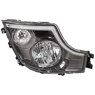 FAROL PRINCIPAL MÁSCARA NEGRA LD COM DRL ACTROS APÓS 2020 - MERCEDES BENZ - 9608220539 - 1