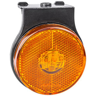 LANTERNA LATERAL LED ÂMBAR 66MM COM SUPORTE/FIOS RANDON - IMPLEMENTOS - PL05841961 - 1