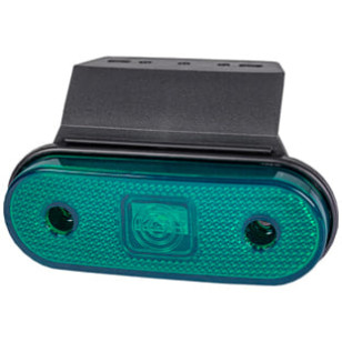 LANTERNA LATERAL LED VERDE COM SUPORTE/FIO FACCHINI - IMPLEMENTOS - L3016VD - 1