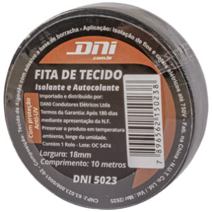 FITA ISOLANTE DE TECIDO AUTOCOLANTE 10 METROS (10 UND) - DIVERSOS - DNI-5023 - 1