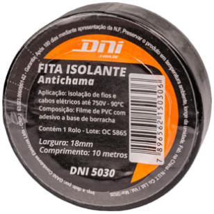 FITA ISOLANTE PVC 10MX18MM COM COLA (10 UND) - DIVERSOS - 5030 - 1