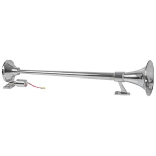 KIT COMPLETO BUZINA AR ELÉTRICA 2 CORNETAS 74CM VÁLVULA 24V - DIVERSOS - K-10308CC-24V - 1