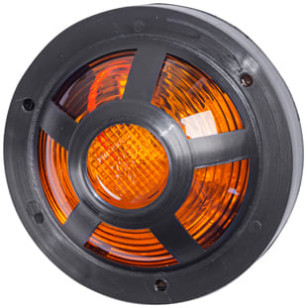 LANTERNA LATERAL ÂMBAR COM GRADE E SOQUETE - IMPLEMENTOS - PL05128701 - 1