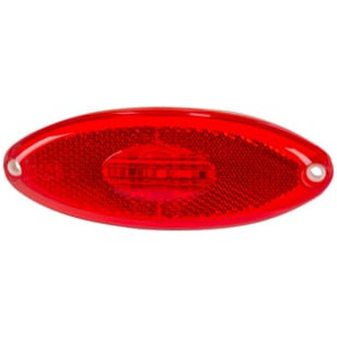 LANTERNA LATERAL OVAL RUBI LED COM FIO 24V SEM SUPORTE - IMPLEMENTOS - 2041 24 VM - 1