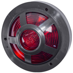 LANTERNA LATERAL VERMELHA COM GRADE E SOQUETE - IMPLEMENTOS - PL05128703 - 1