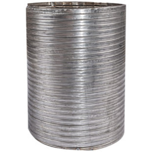 TUBO FLEXÍVEL CURTO 175MM INOX ESCAPE FH 2012 ATÉ 2014 D13/FM/NH - VOLVO - 20442244-INOX - 1