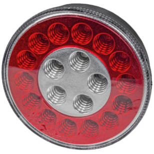 LANTERNA TRASEIRA 19 LED'S FREIO/POSIÇÃO E RÉ UNIVERSAL - IMPLEMENTOS - PL08200067 - 1