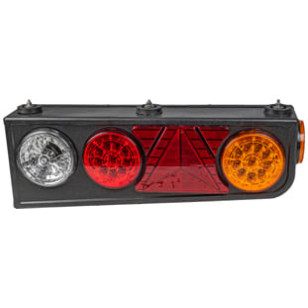 LANTERNA TRASEIRA LD LED COM TRIÂNGULO/RÉ LÂMPADA RANDON - IMPLEMENTOS - 2055.24D - 1