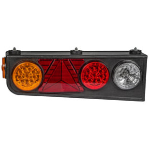 LANTERNA TRASEIRA LE LED COM TRIÂNGULO/RÉ LÂMPADA RANDON - IMPLEMENTOS - 2055.24E - 1