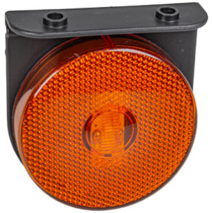 LANTERNA LATERAL LED ÂMBAR COM FIO/SUPORTE  - IMPLEMENTOS - 040708 - 1