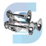 BUZINA CROMADA 3 CORNETAS COM VÁLVULA SOLENOIDE 12/24V - DIVERSOS - K10052 - 2