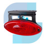 LANTERNA LATERAL OVAL RUBI LED COM SUPORTE/FIO 12/24V - IMPLEMENTOS - 2043 VM - 2