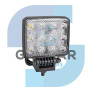 FAROL AUXILIAR QUADRADO 12 LED'S PROVA D'ÁGUA 12/24V UNIVERSAL - DIVERSOS - 8263.80.305 - 2