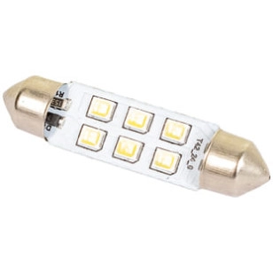 LÂMPADA TORPEDO 42MM 6 LED'S 24V (10 UND) - LÂMPADAS - AP1578 - 1
