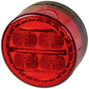 LANTERNA TECH 70MM RUBI POSIÇÃO/FREIO 12/24V - IMPLEMENTOS - 8907.71.302 - 1