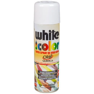 TINTA SPRAY BRANCO FOSCO - 340ML/190G - DIVERSOS - 7898314112945 - 1