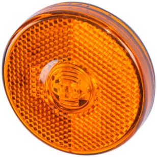 LANTERNA LATERAL LED ÂMBAR POSIÇÃO/RETRORREFLETOR RANDON - IMPLEMENTOS - 8064.85.301 - 1