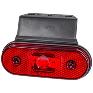 LANTERNA LATERAL LED RUBI COM SUPORTE/FIO FACCHINI - IMPLEMENTOS - L3016 RUBI - 1