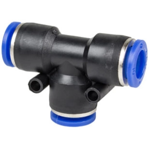 EMENDA TEE UNIÃO PNEUMÁTICA 10MM (10 UND) - DIVERSOS - TUP-10MM - 1