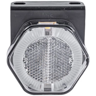 LANTERNA LATERAL TURN R7 CRISTAL LED COM SUPORTE/CONECTOR 24V - IMPLEMENTOS - 2055 CR - 1