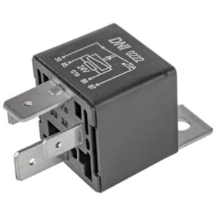 RELE AUXILIAR COM SUPORTE 24V 70A 4T VOLVO / SCANIA / MERCEDES - DIVERSOS - DNI-0222 - 1