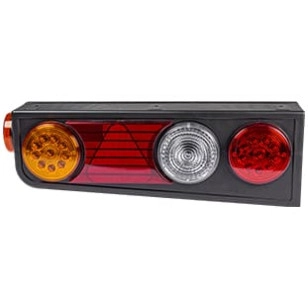 LANTERNA TRASEIRA LED LE SEM ABA COM TRIÂNGULO/RÉ CRISTAL LÂMPADA RANDON  - IMPLEMENTOS - L3327 - 1