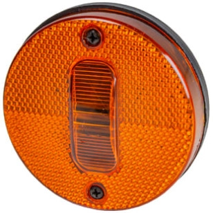 LANTERNA LATERAL ÂMBAR COM CONECTOR / SEM SUPORTE GUERRA/NOMA - IMPLEMENTOS - 040038 - 1