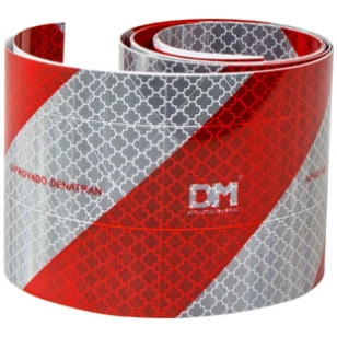 FAIXA REFLETIVA PARA-CHOQUE LE/LD (PAR) - IMPLEMENTOS - DMB9400LR - 1