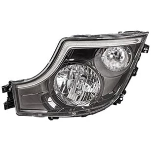 FAROL PRINCIPAL MÁSCARA NEGRA LE COM LED DIURNO ACTROS APÓS 2020 COM DRL - MERCEDES BENZ - 9608200439 - 1