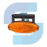 LANTERNA LATERAL OVAL ÂMBAR LED COM SUPORTE/FIO 12/24V - IMPLEMENTOS - 2043 AM - 2