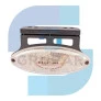LANTERNA LATERAL OVAL CRISTAL LED COM SUPORTE/FIO 12/24V - IMPLEMENTOS - 2043 CR - 2