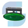 LANTERNA LATERAL OVAL VERDE LED COM SUPORTE/FIO 12/24V - IMPLEMENTOS - 2043 VDD - 2