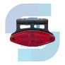 LANTERNA LATERAL R7 VERMELHA LED COM SUPORTE/FIO 12/24V - IMPLEMENTOS - 2056 4 VM - 2