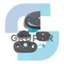 RETROVISOR LE ELÉTRICO COM AQUECIMENTO 124 SÉRIE 4/5/6 - SCANIA - 1484041-C/A/E - 4