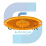 LANTERNA LATERAL OVAL ÂMBAR LED COM FIO 24V SEM SUPORTE - IMPLEMENTOS - 2041 AM - 2
